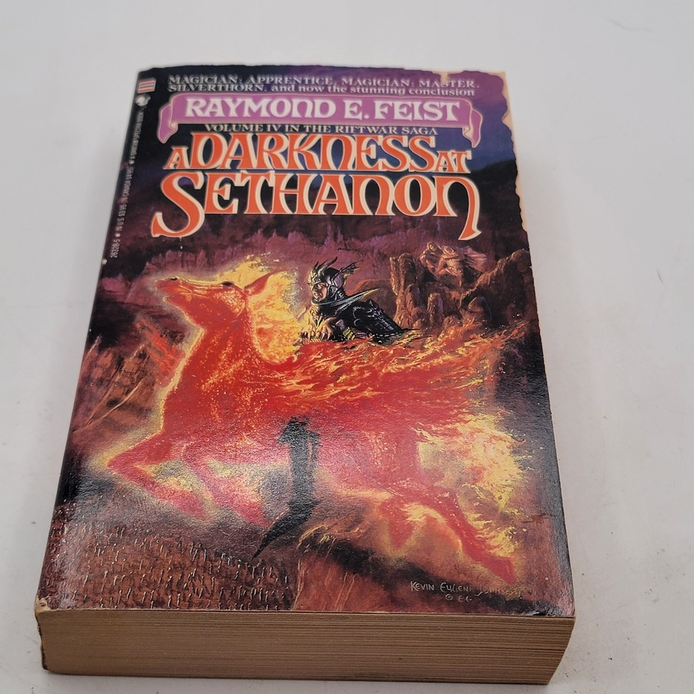 Raymond E. Feist A Darkness at Sethanon Paperback 1987 Riftwar Saga Good
